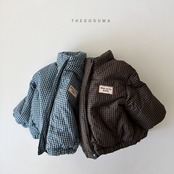 【取寄】THE GOGUMA チェック中綿ジャンパー|冬服|韓国子供服