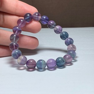 20.透明度高☆美グラデーションフローライト・ブレスレット