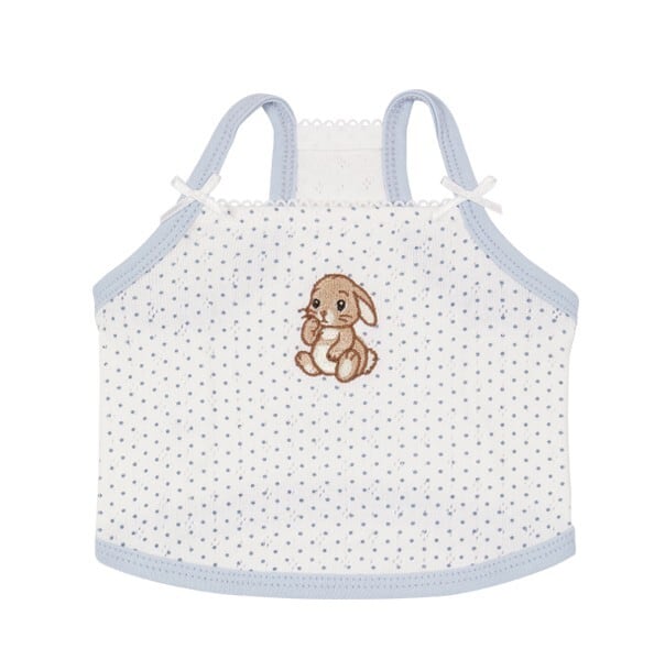 L/即納【Sallys】Bunny top (Alice blue dot)