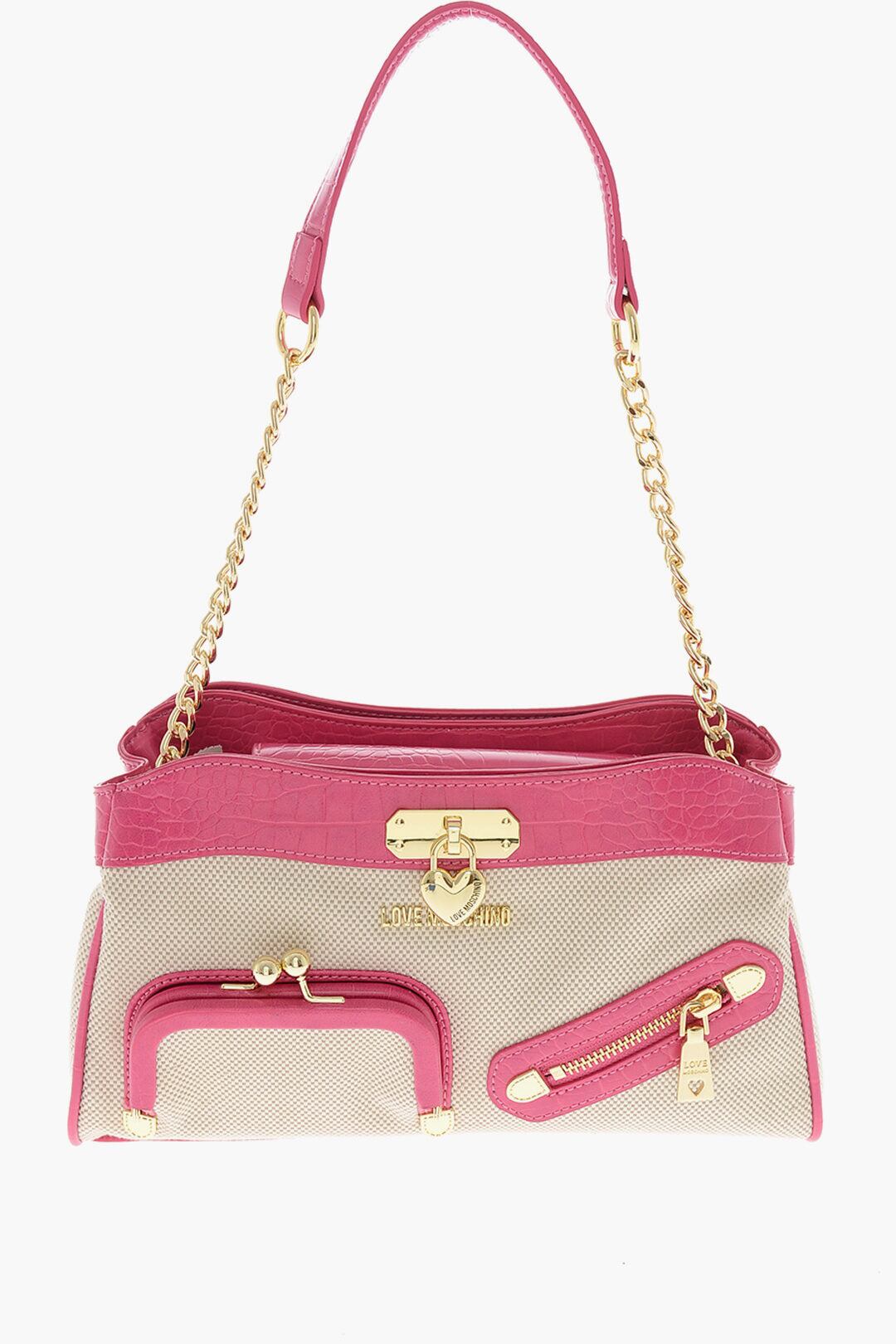 MOSCHINO モスキーノ ショルダーバッグ エコレザー・フェイクレザー・ファブリック