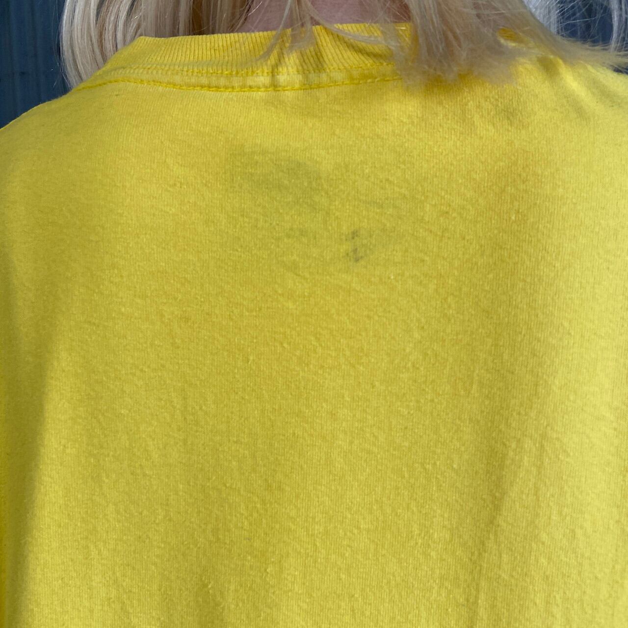 ナイキ 袖プリ入り 長袖カットソー Mサイズ USA製 イエロー ナイキ 袖プリ入り 長袖カットソー Mサイズ USA製 イエロー