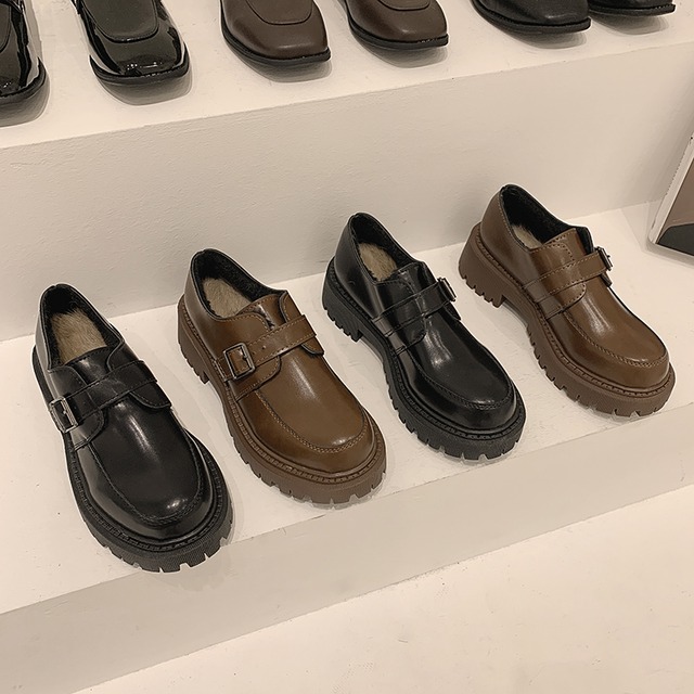 ウールカジュアルバックルシングル 靴 シューズ ローファー フェイクシューズ96650401727