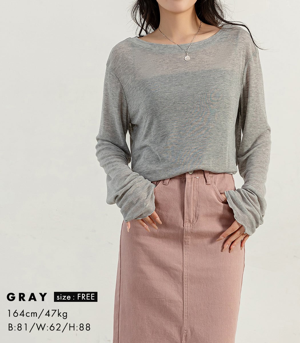 メール便】シアーカットソー／tops2099 | DAY CLOSET｜ レディース