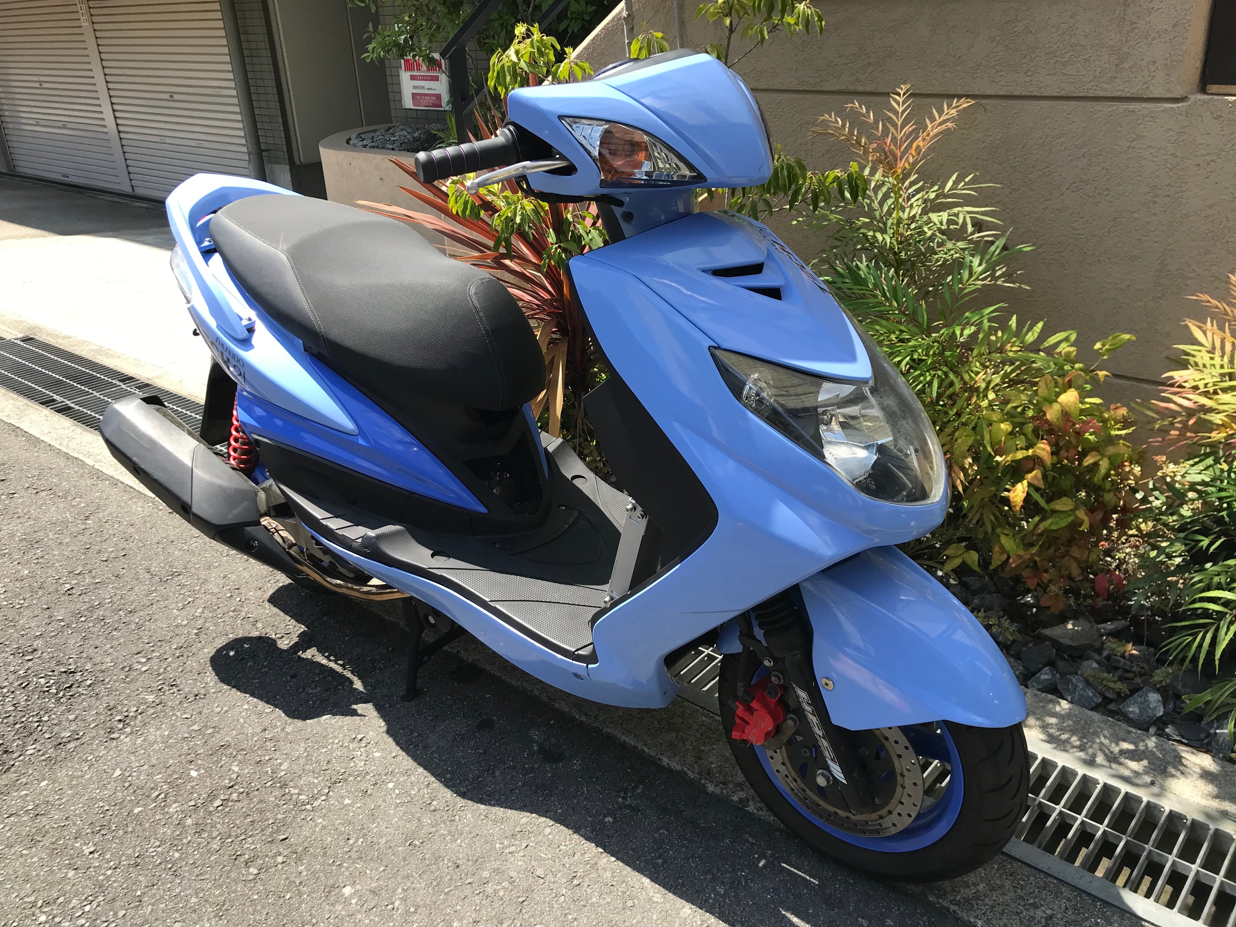 中古車 デモカー シグナスX エンジンフルチューン TECH21カラー 余裕のフロントアップ パワーウィリー - 画像1