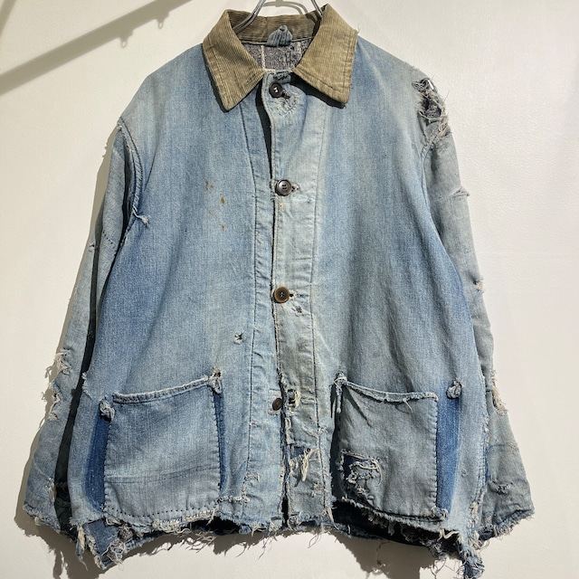 40s HERCULES Denim Coverall WWⅡ 40年代 大戦 ヘラクレス ハーキュレス デニム カバーオール ブランケット付き 雰囲気系 2ポケ 38