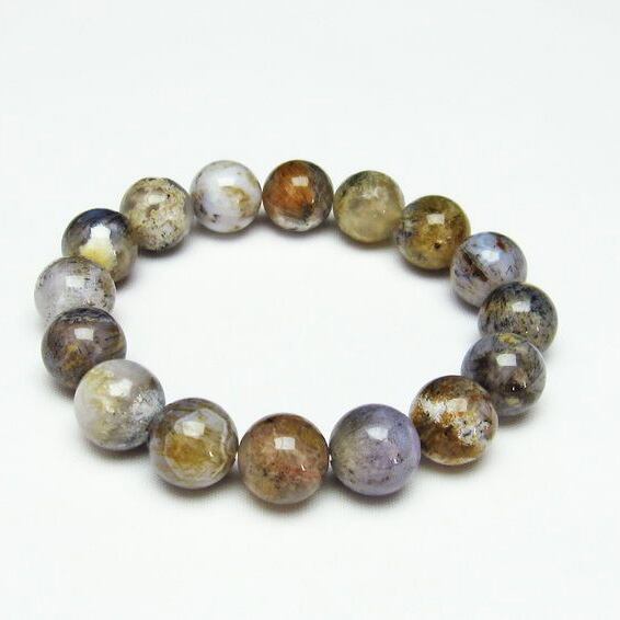 ルチルインアゲート ブレスレット 14mm [M便 1/10] 111-11156