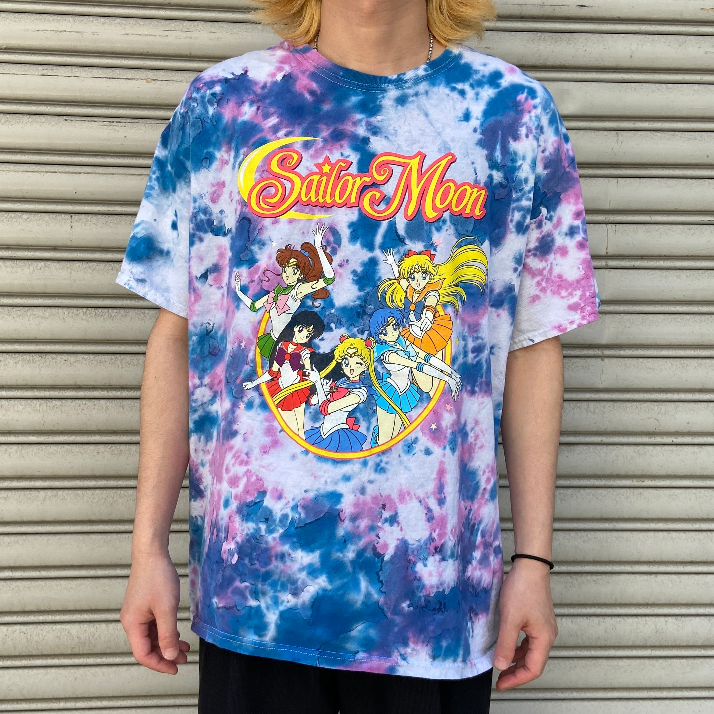 美少女戦士セーラームーン タイダイ染プリントTシャツ キャラT XL 