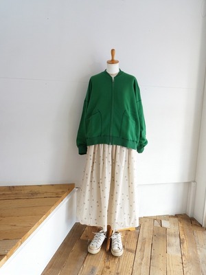 NATURAL LAUNDRY ナチュラルランドリー　セントラル裏毛 ZIPジャケット