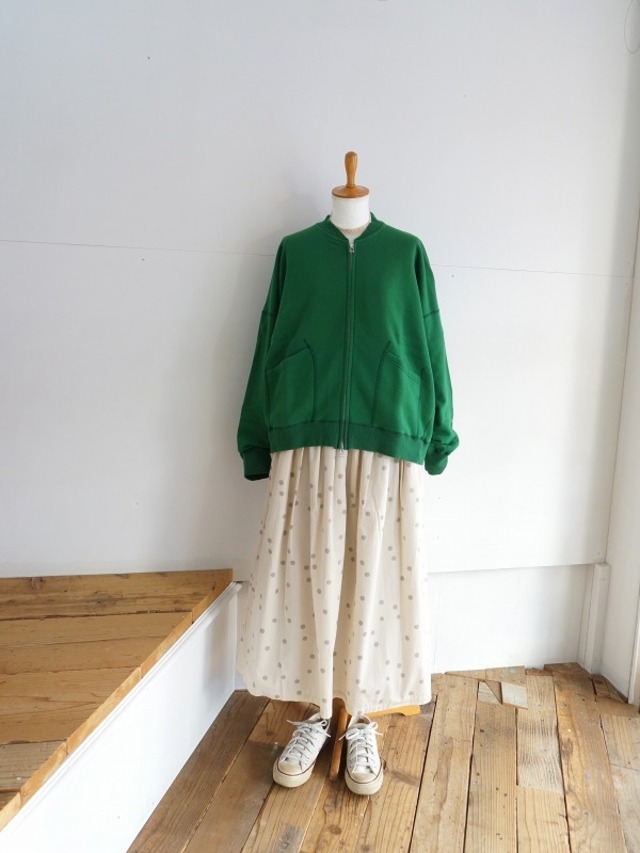 NATURAL LAUNDRY ナチュラルランドリー　セントラル裏毛 ZIPジャケット