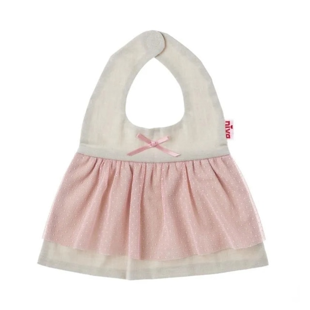niva ドットチュールのレーススタイ Tulle lace dress ベージュ×ピンクチュール 日本製 139pnk ニヴァ