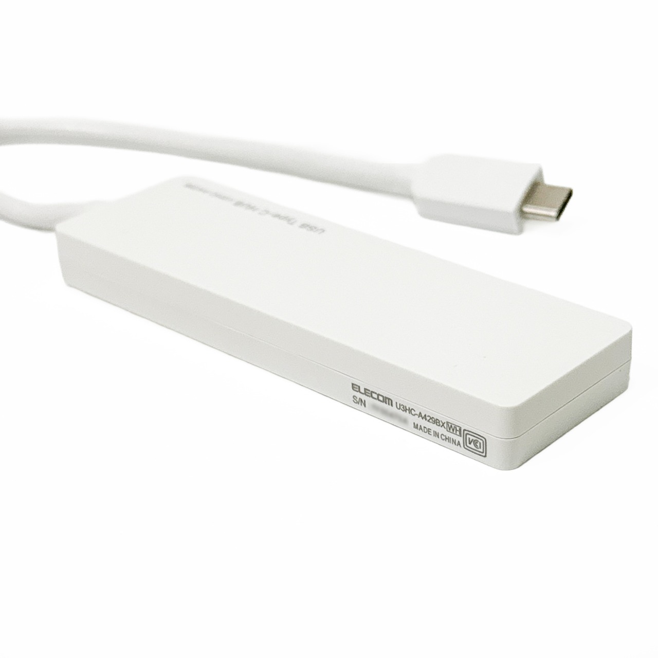 エレコム USB Type-C接続 4ポート USB3.1ハブ U3HC-A429BXWH 超薄型設計 高速データ転送 バスパワー