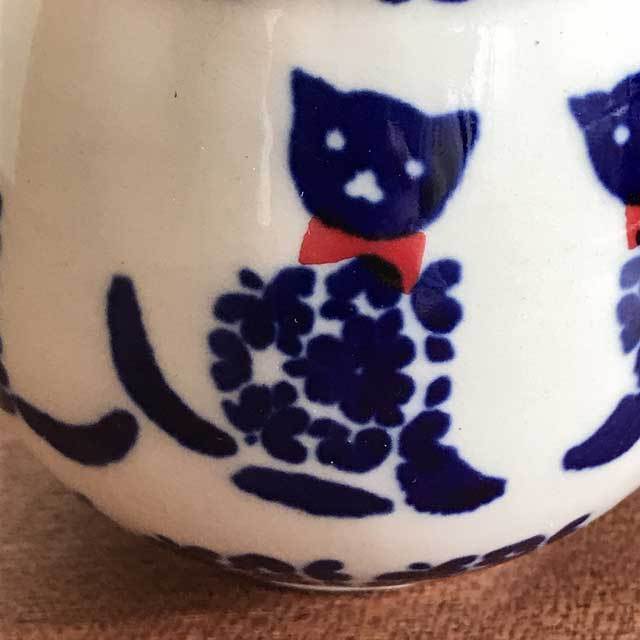 マグカップ 猫柄 ポーランド陶器 ポーリッシュポタリー 北欧 食器 | 猫