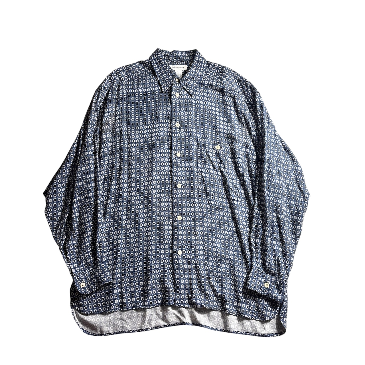 CLAIBORNE small pattern rayon shirt