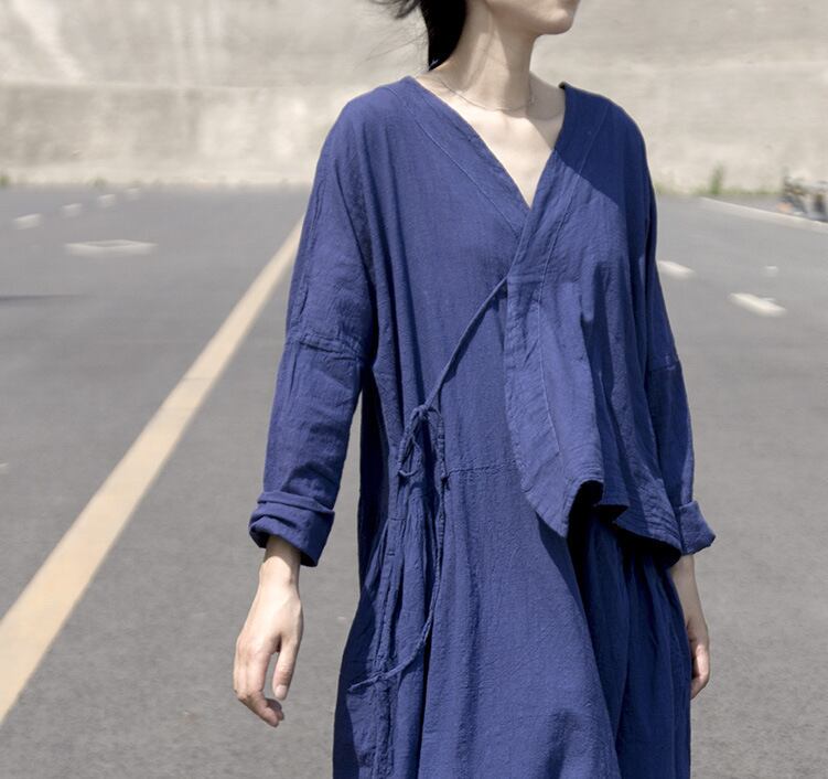 スプリングサマードレス コットン レース 春物 夏物 レースアップ Yiranxuaディースワード26914950314