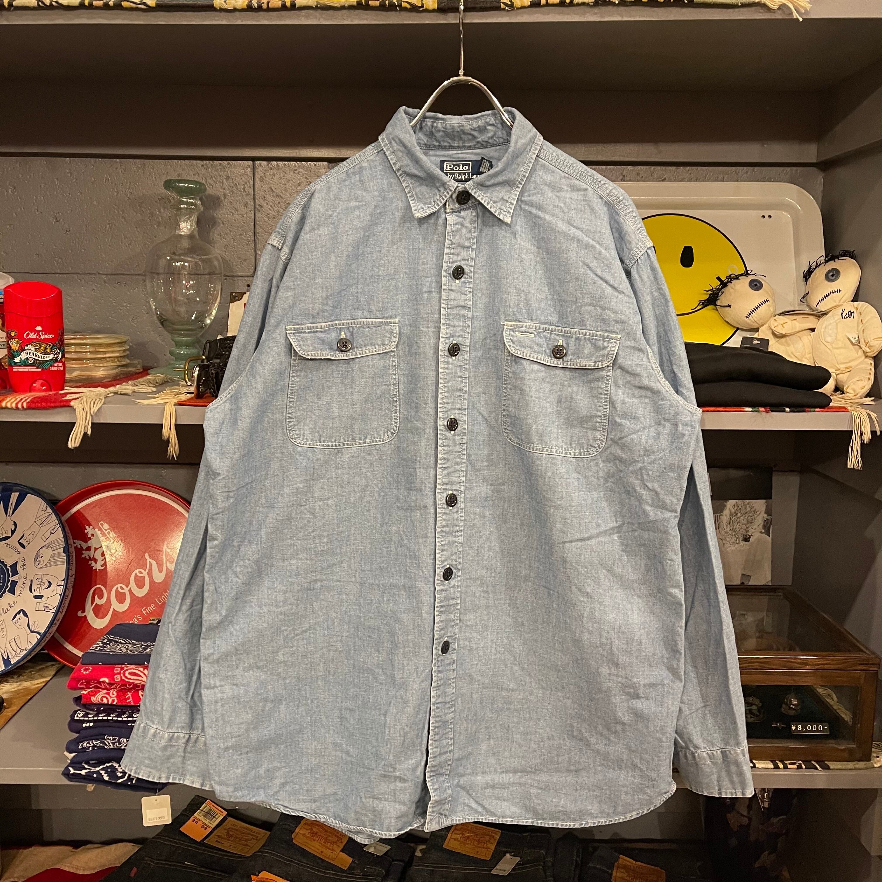 トップス 90s Polo by Ralph Lauren Chambray Shirt 90s Polo by Ralph Lauren Chambray Shirt | VOSTOK