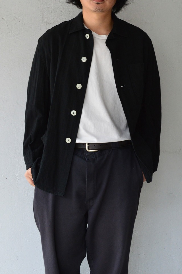 wax london Whiting Blanket Shirt Made in Romania Marine Beatnik ワックスロンドン ラグブランケットシャツ