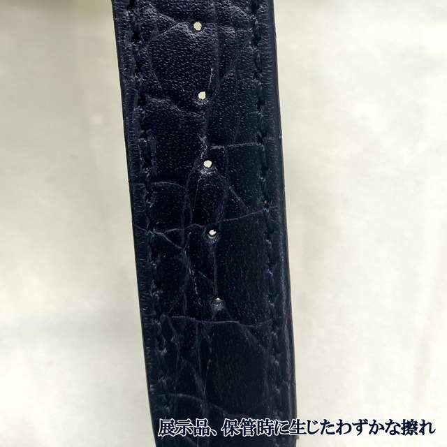 【訳あり品／展示品／小傷変色あり】本数限定特価 レクタンギュラー|プラチナホーニングレザー(ブラック)