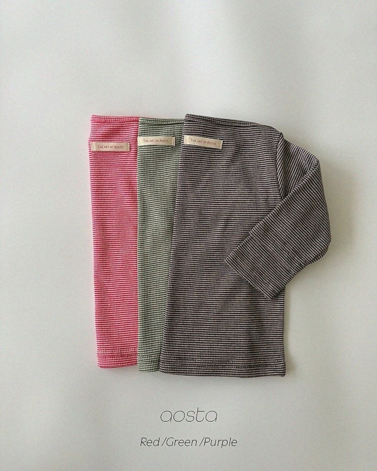 韓国子供服 / 26Autumn / Aosta / ボートネックTシャツ / 秋服 *S~XXL*