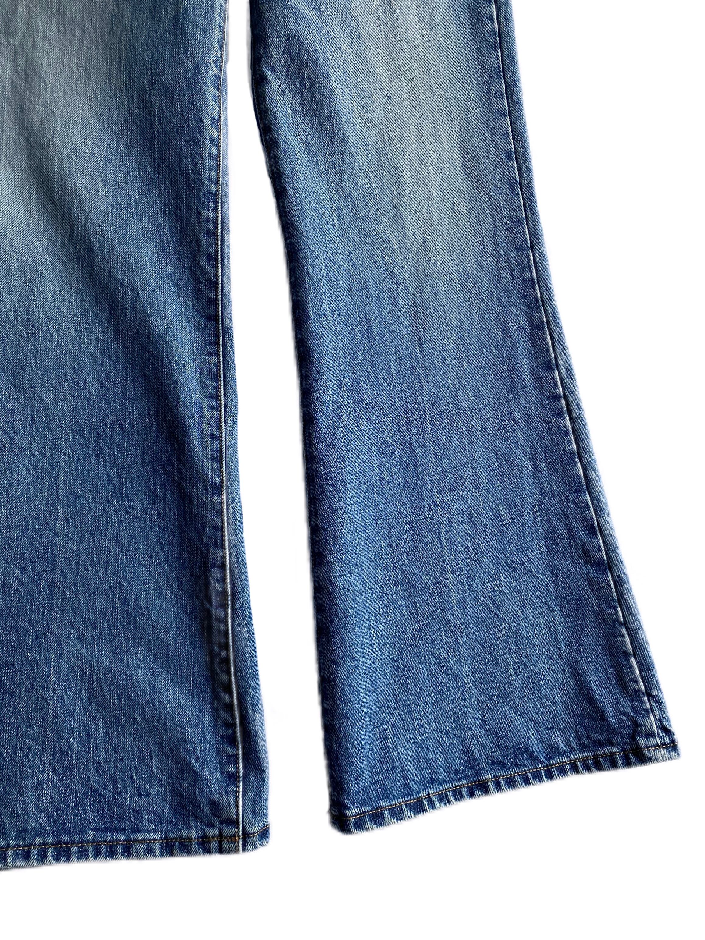 GEN IZAWA / Flare denim pants (used-wash) | TUNAGI JAPAN