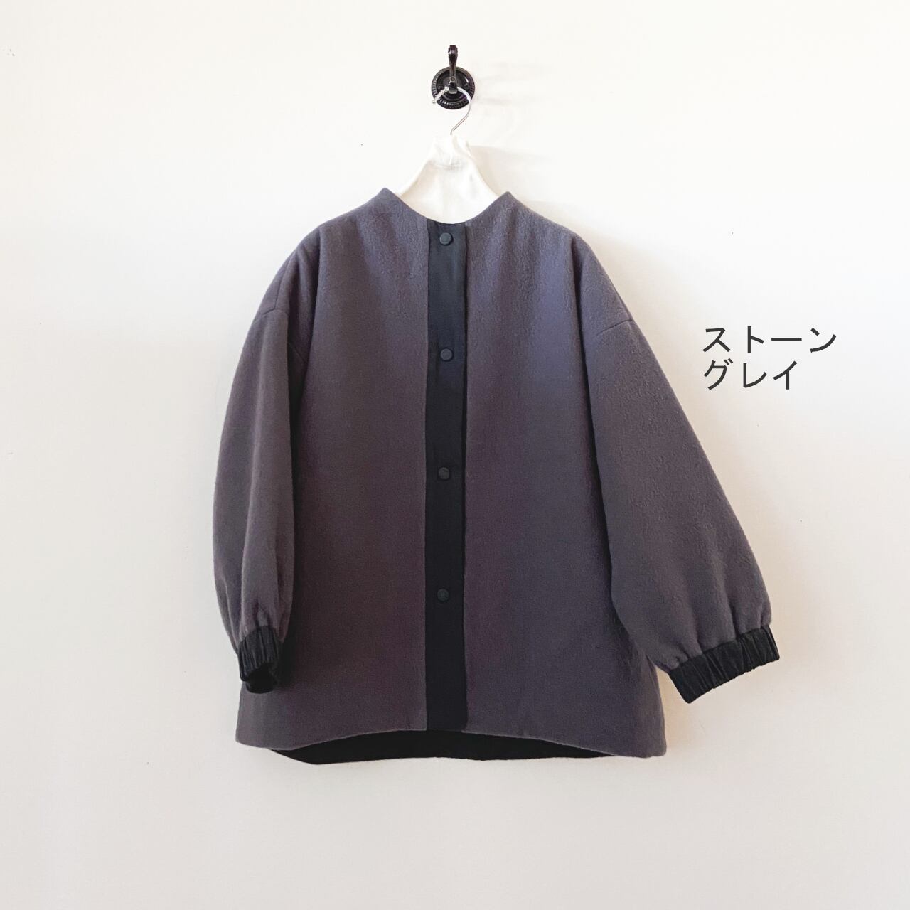 evam eva ウールパディングショートコート wool padding short coat  