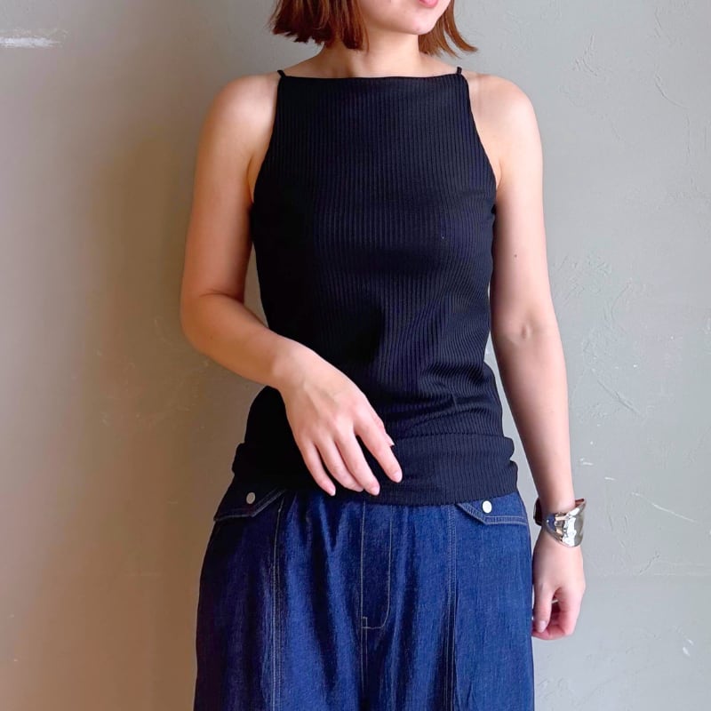 (同梱)hirokon様専用ページ:【 hwyl 】カップ付きボートネックリブキャミ 各一点