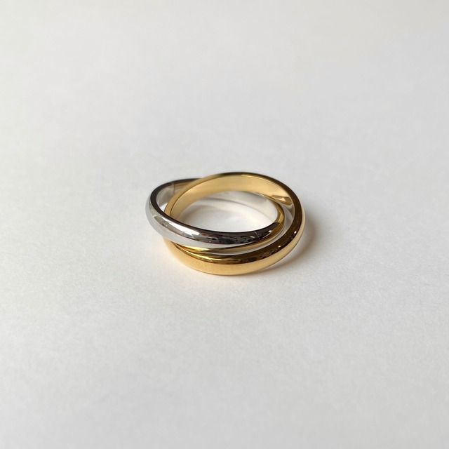 ツートンカラー ダブル リング MR850