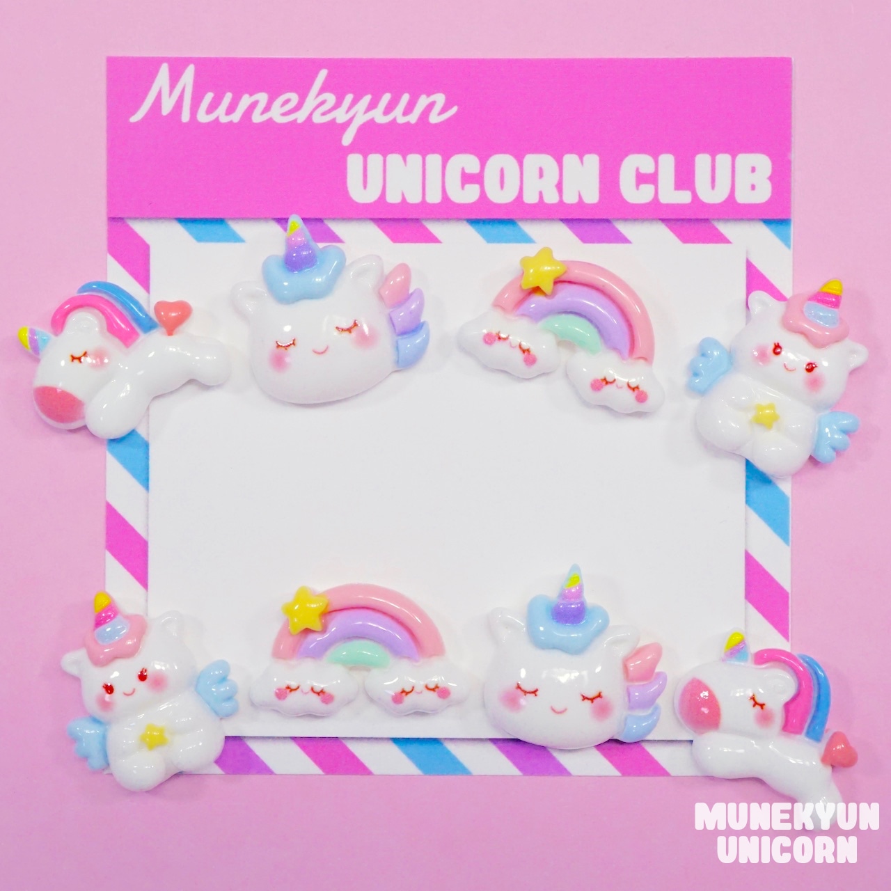 #D601【1個】ぷっくりユニコーン&レインボー【4種展開】