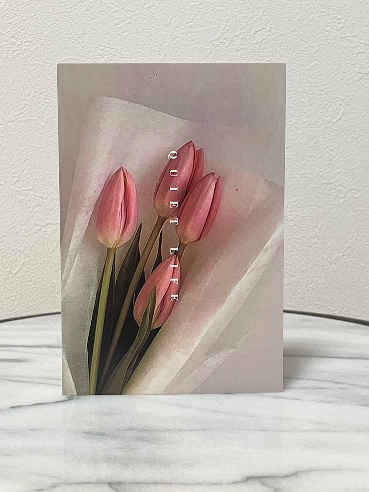 ポストカード(淡桃)　「謐」