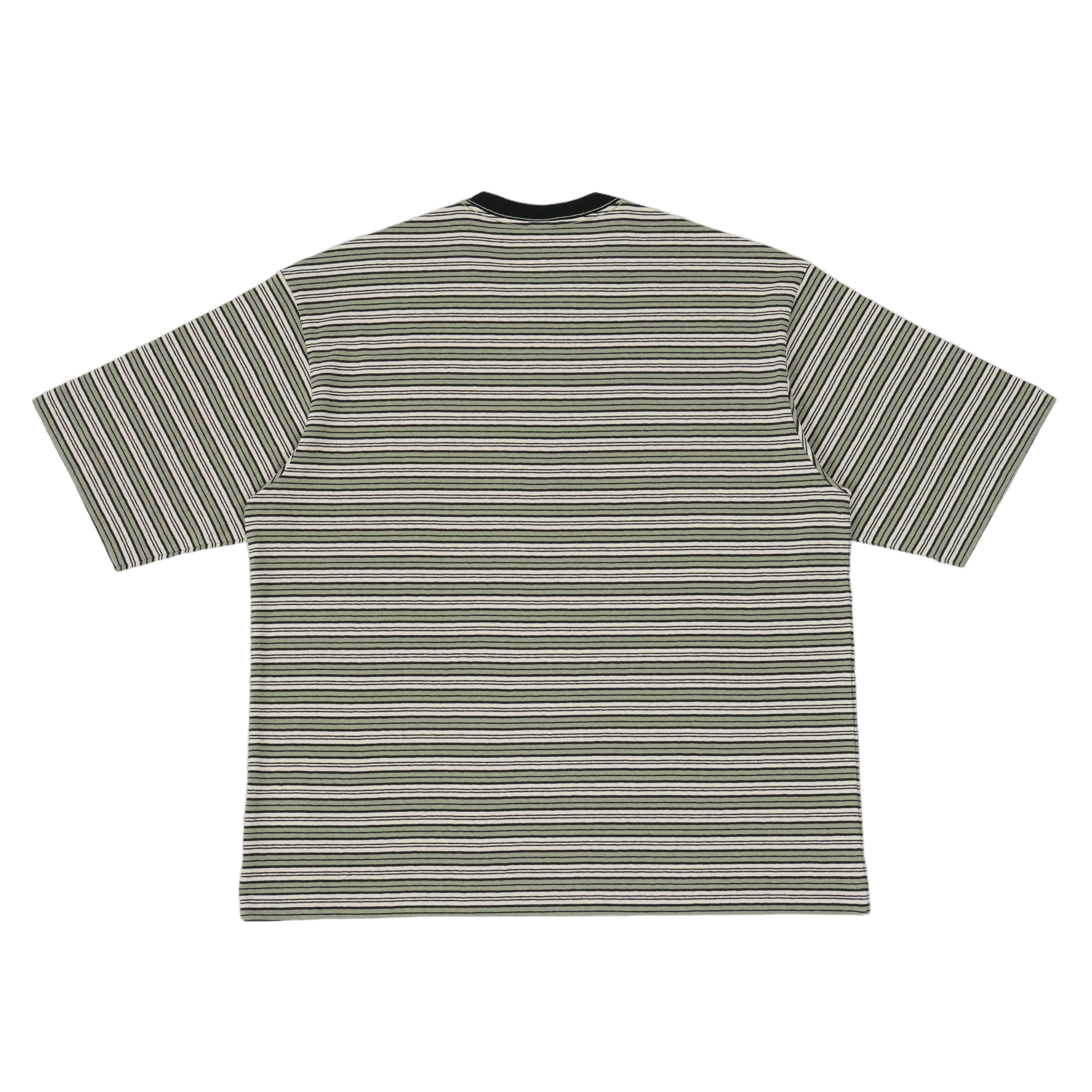 Multi Border Relax Fit T-shirts (green) | OVY