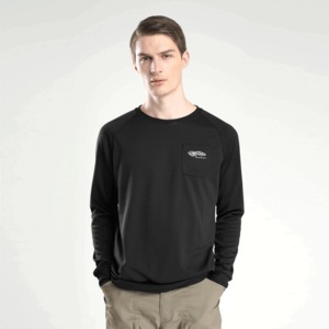 メンズ EVAEDGE ロングスリーブTシャツ（ブラック）P821FLSM03