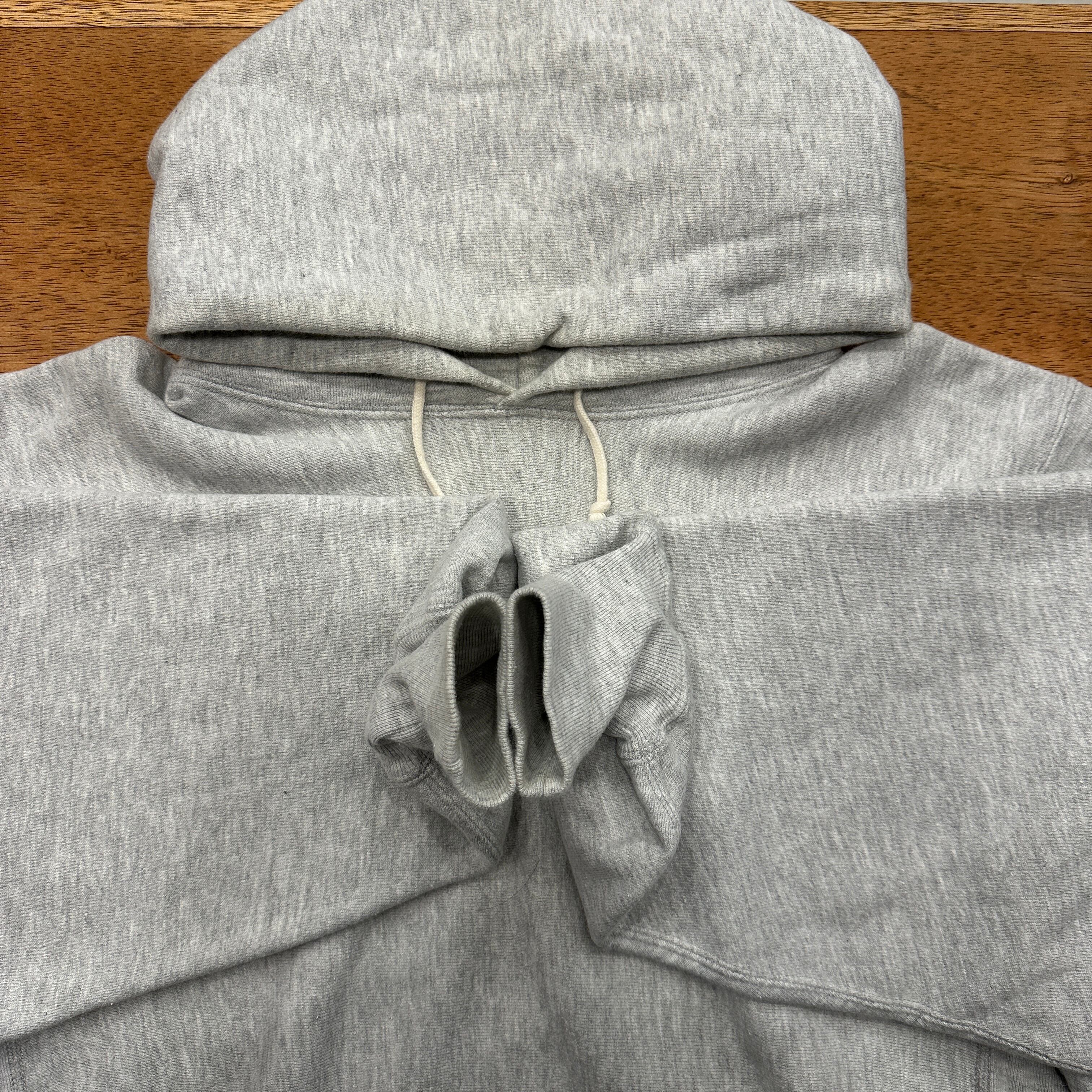 1990'S CHAMPION REVERSE WEAVE SWEAT PARKA GREY SOLID XL | safarionline