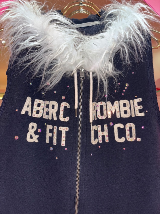2000s Vintage ABERCRO FUR HOODIE