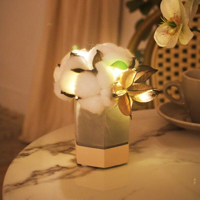 cutie cotton flower pot mood light / コットンフラワー ライト