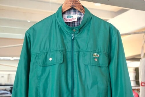 's LACOSTE green zip up Jacket   GARYO