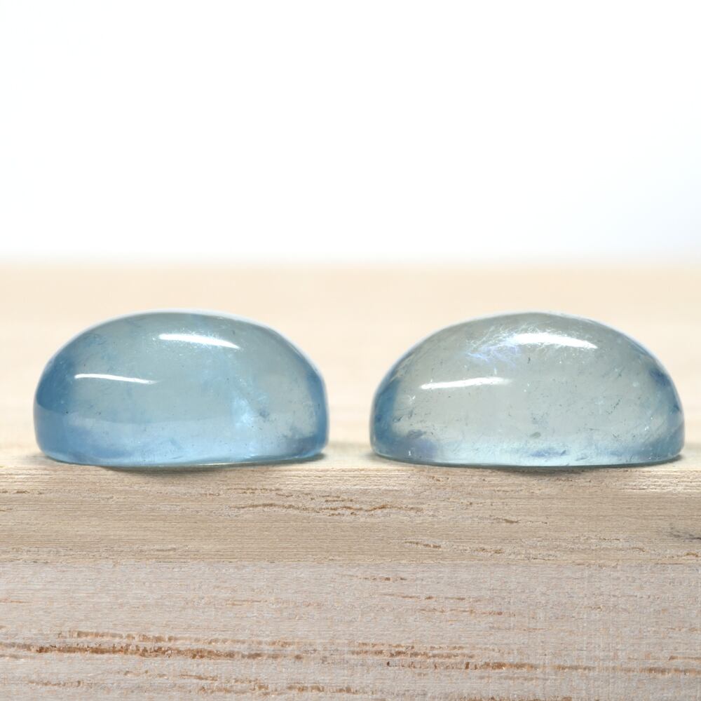 アクアマリン (2pcs) パキスタン産 14.975ct #JWA2279 | EBiS GEM