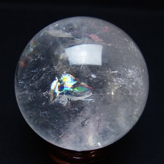 水晶 丸玉 62mm スフィア 置物 水晶玉 一点物 151-8968
