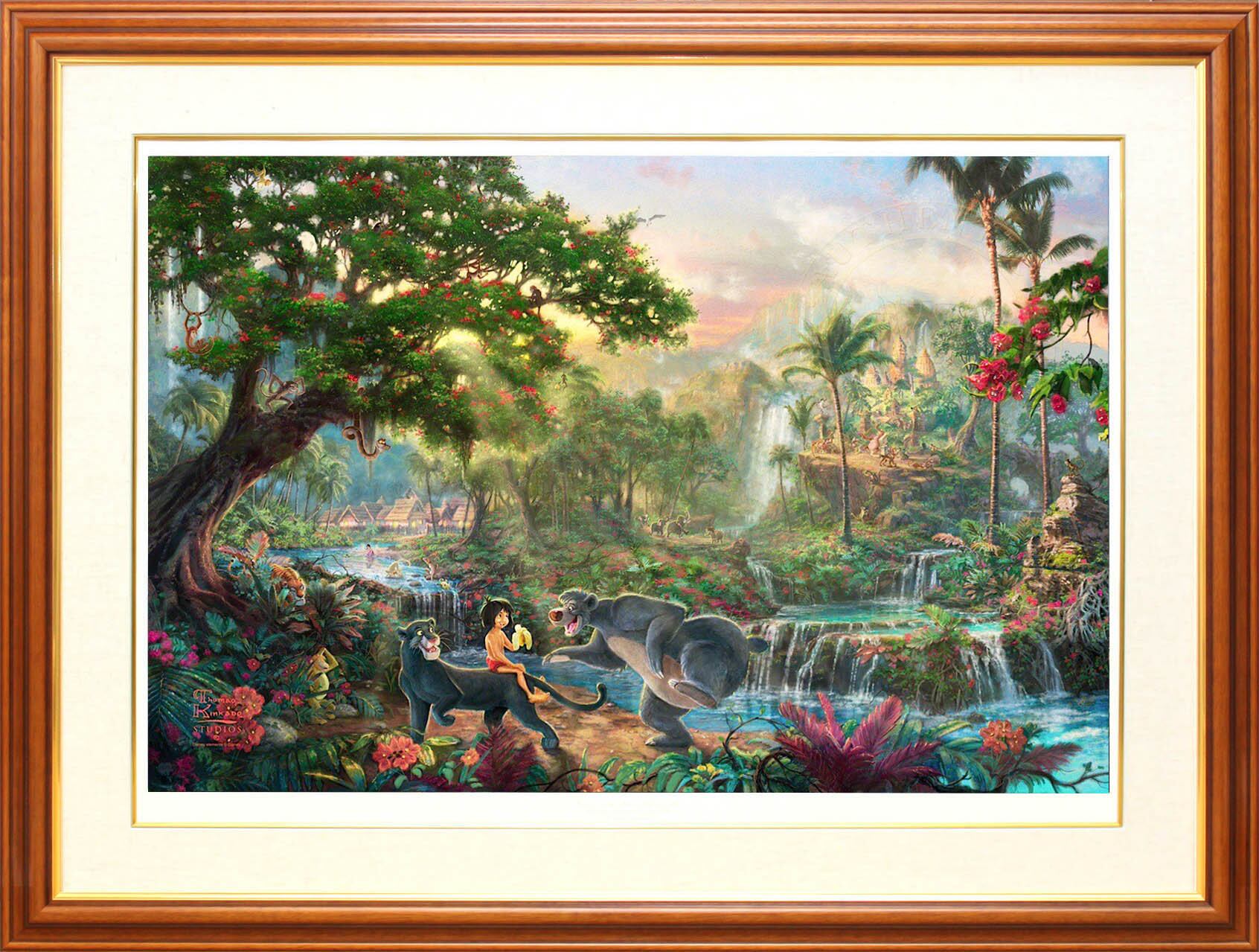 ディズニー絵画「ジャングル・ブック」作品証明書・展示用フック付 