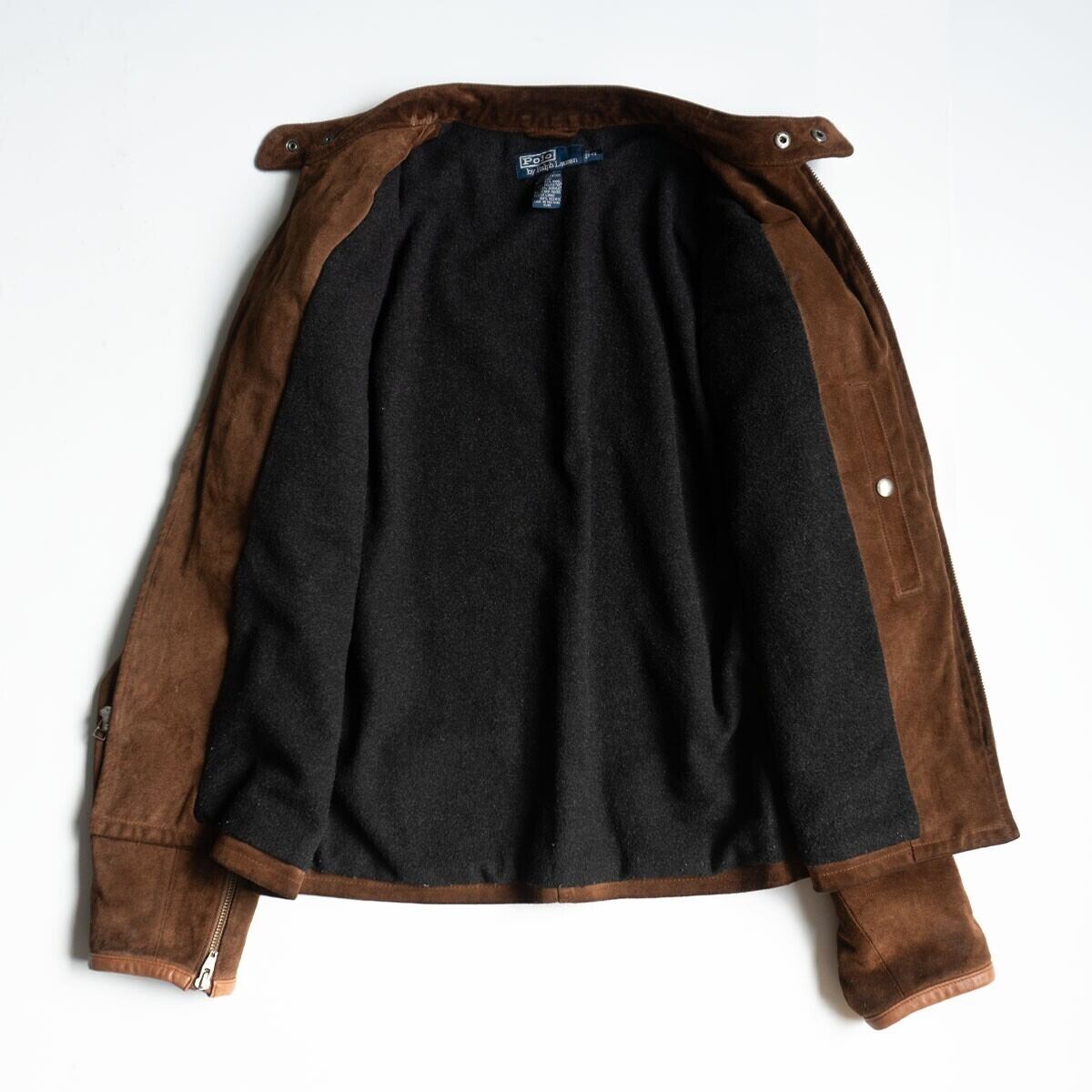 最高級品】POLO RALPH LAUREN 【スウェード ライダース ジャケット】M