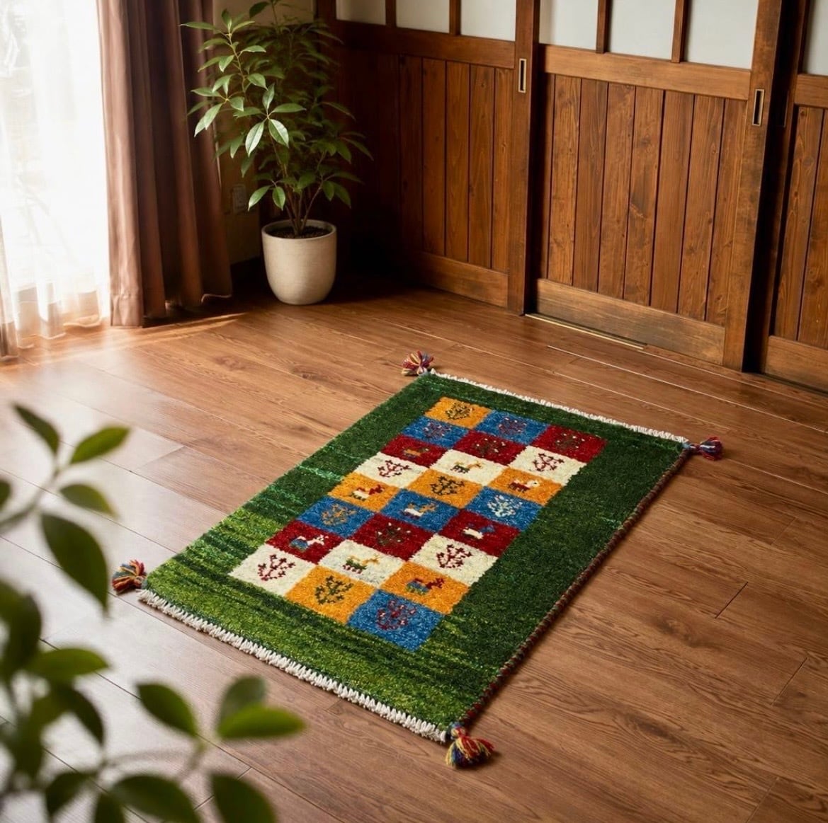 ペルシャギャッベ (ギャベ) 玄関マット No:GP-517 | A's Rug（エーズラグ）