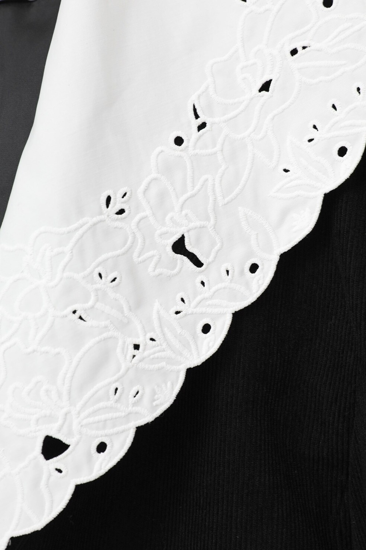 MANOF LACE COLLAR CORDUROY JACKET
