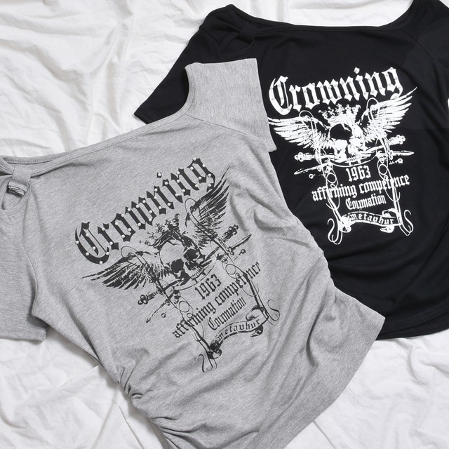 【4/7新着】ワンショルスカルWINGギャザーピタT