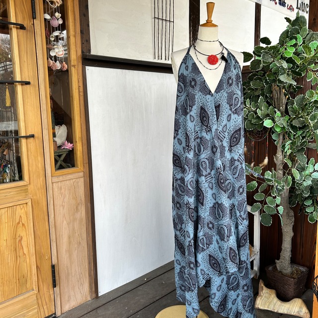 エスニック柄キャミワンピース