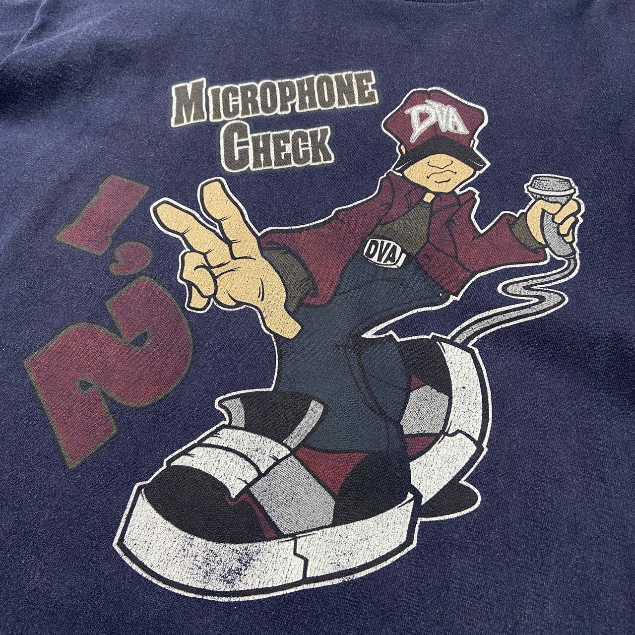90年代 DVA プリント ロングTシャツ ロンT ヒップホップ ラップ メンズ 