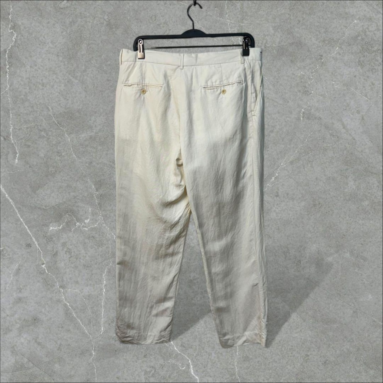 Polo by Ralph Lauren リネンシルクパンツ W33 ホワイト | 【 re:0 