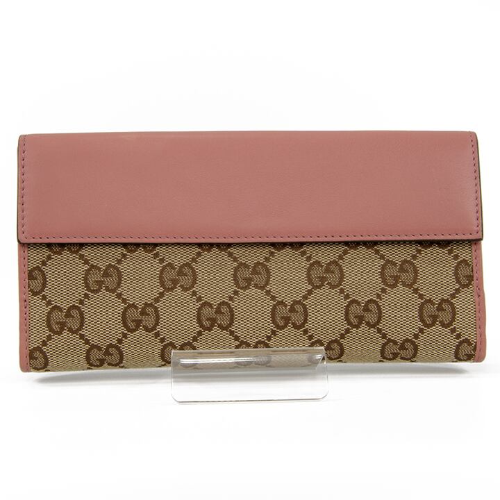 本物・送料無料・美品】GUCCI・グッチ・長財布・二つ折り財布(ラブリー