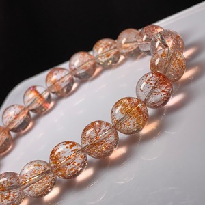 無垢水晶×レピドクロサイト☆レピドインクォーツブレスレット