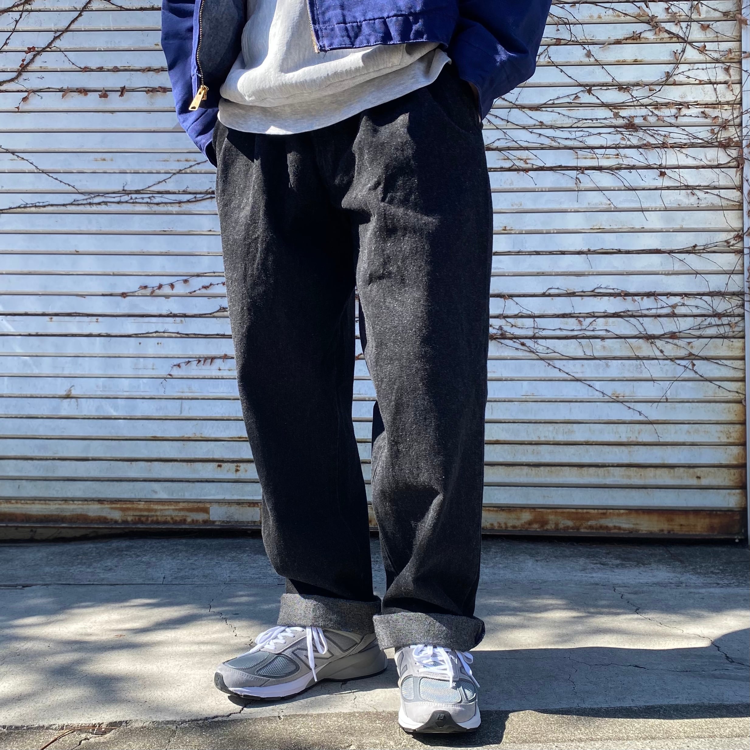 90s DOCKERS アースカラー　ストレート　ワイドスラックス　W34