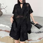 Relaxed dolman sleeve top + shorts set (ME428)