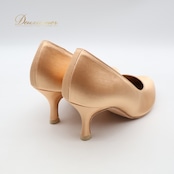 社交ダンス 衣装 スタンダード シューズ 5 1/2サイズ ピンク系 オレンジ系 SUPADANCE 靴 くつ ヒール レディース 無地 シンプル 光沢 上品 イングランド製 ダンス衣装 練習 レッスン イベント ステージ かわいい 明るい 華やか パーティー