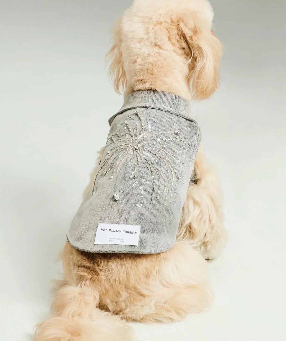 Patchwork Cable Knit & hairy jacquard Pet Sweater | ote.